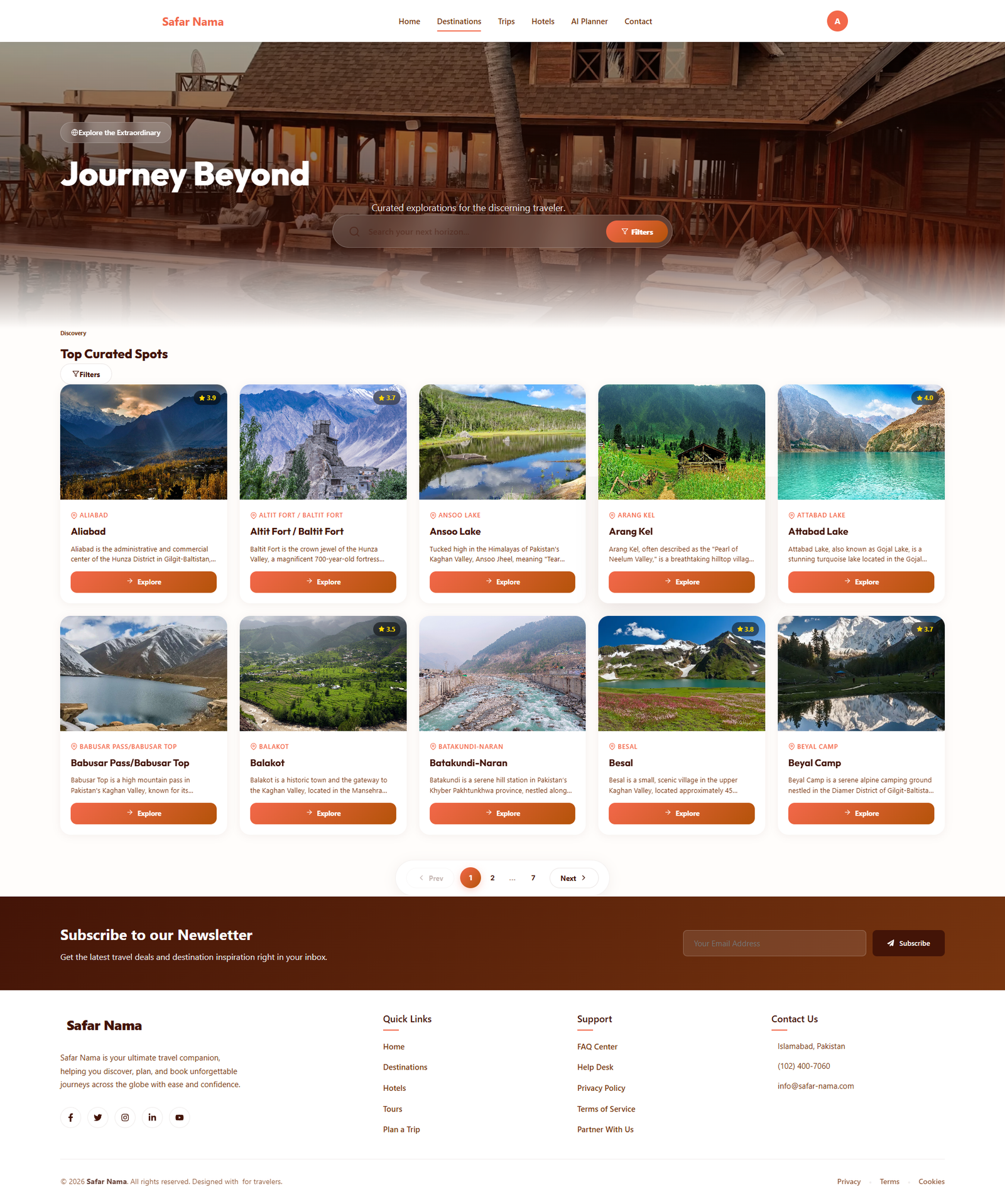 Safar Nama Travel Portal