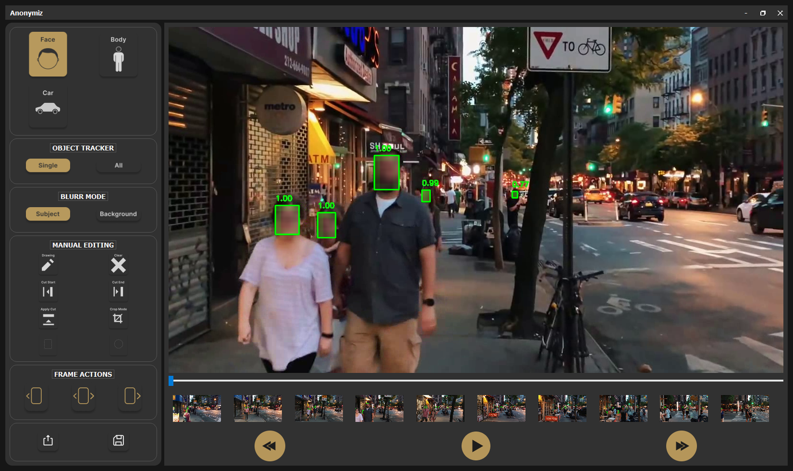 Anonymiz Object Tracking